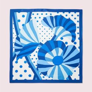 Kate Spade Geo Bloom Silk Square Scarf